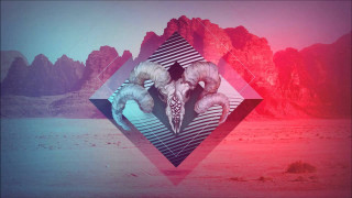 Mountain ram range background nature - synthwave free wallpaper for desktop