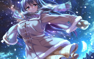 Girl dress flying arms outstretched - a girl in a dress free wallpaper