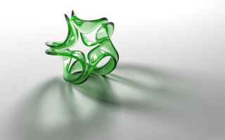 Green glass object white table - elizabeth murray free wallpaper