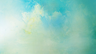Blue sky white cloud yellow - lyrical abstraction free wallpaper