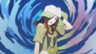 Girl green shirt white hat - artist free wallpaper for desktop