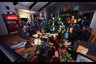 Group people livingroom toys woodentable - a group of people sitting free wallpaper