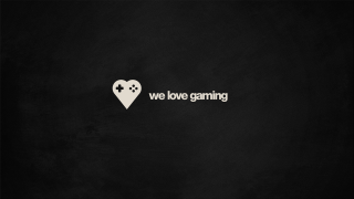 Black background white heart gaming - a white heart free wallpaper for desktop