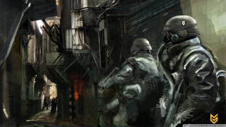 Sci fi couple futuristic people - a sci free wallpaper