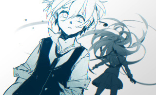 Person hat tie cat bird - a drawing of a person free wallpaper