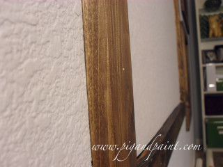 Mirror wooden frame wall shelf - a shelf free wallpaper