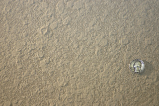 Clock sand beach sky background - andreas gursky free wallpaper