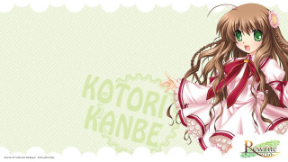 Anime girl green eyes pink - a red ribbon free wallpaper for desktop