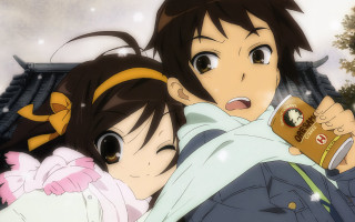 Couple coffee holding looking distance - a cup of coffee free wallpaper