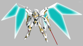 Robot sword wings stylized image - its hand free wallpaper