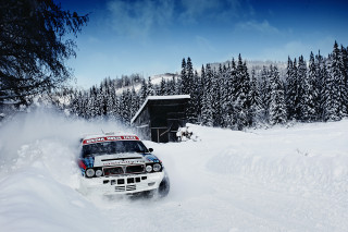 Rally car snow cabin woods - frostbite 3 engine free wallpaper for desktop
