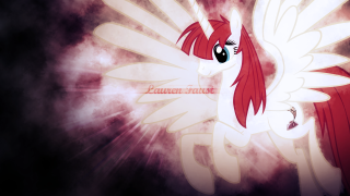 Red white pony flying through - youre free wallpaper for desktop