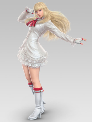Cartoon girl white dress boots - the side free wallpaper for mobile