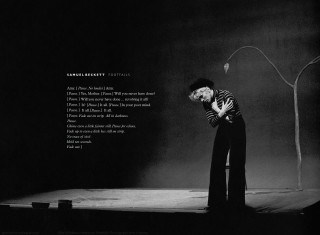 Man standing stage hands chest - a poem free wallpaper