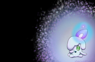 Cartoon character purple background blue 2 - luminous free wallpaper