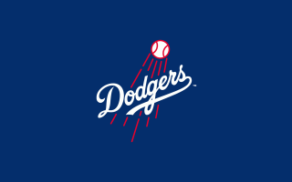Dodgers logo blue background baseball - free sports wallpaper