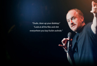 Man holding microphone quote dude - bill lewis free wallpaper