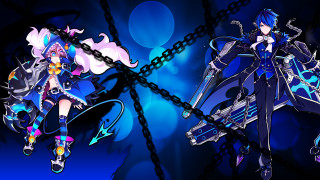 Anime characters blue background chains - chain free wallpaper for desktop