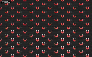 Black background red circles white - white circle free wallpaper for desktop