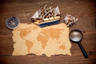 Map world adventure exploration navigation - magnifying free wallpaper