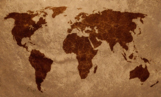 World map brown background border 4 - a map of the world free wallpaper