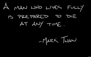 Mark twain quote black background - white writing free wallpaper