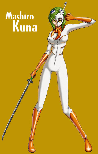 Cartoon character sword mask arms - retrofuturism free wallpaper for mobile