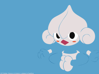 Cartoon character blue background white 4 - a black nose free wallpaper for desktop