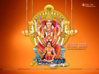 Hindu god woman throne red - a statue free wallpaper