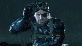 Futuristic man rain gun helmet 2 - his hand and a helmet free wallpaper