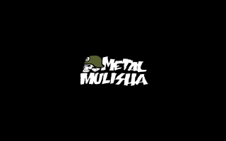 Black background white text metal - metal free wallpaper