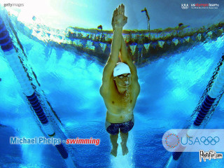 Man swimming cap hands up 2 - darrell riche free wallpaper for desktop
