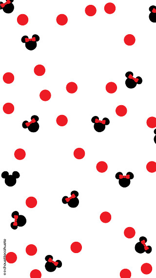 Mickey mouse polka dot pattern - kinetic pointillism free wallpaper for mobile