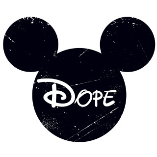 Mickey mouse dope black white - a white outline free wallpaper for tablet