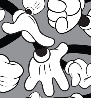 Goofy cartoon character blackwhite background - kaw free wallpaper