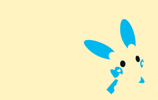 Blue bunny rabbit broken nose - broken free wallpaper