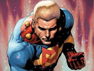 Superman flying hero anthony palumbo - his hands out free wallpaper