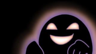 Cartoon character glowing face eyes - a ghost free wallpaper