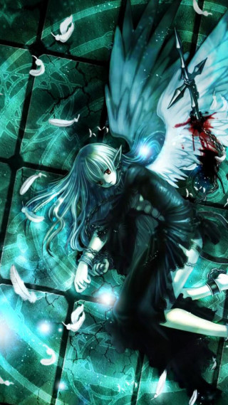 Girl wings sword birds stars - wing and a sword free wallpaper for mobile