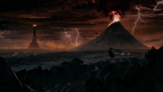 Volcano lightning man rock sky - a lightning bolt in the sky above free wallpaper