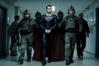 Military men superman hallway group - a hallway free wallpaper