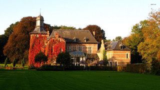 Large building tower clock park - rembrandt free wallpaper