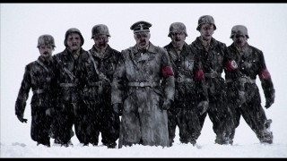 Men uniforms standing snow together - adolf born free wallpaper