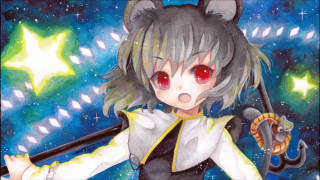 Anime catgirl gun starry sky - a watercolor painting free wallpaper