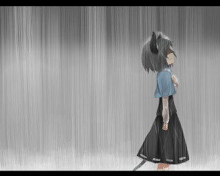 Woman walking rain umbrella cat - the rain free wallpaper for desktop