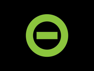 Green circle black background white - criterion collection free wallpaper
