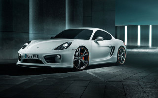 White sports car dark room 16 - column free wallpaper
