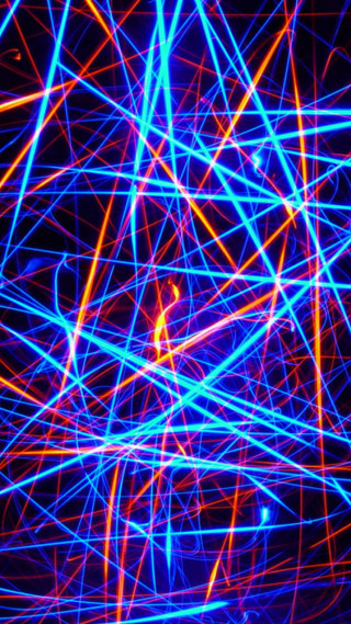 Blue red lights dark sky 2 - alton tobey free wallpaper