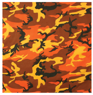 Camouflage orange yellow print fabric - free abstract wallpaper for tablet