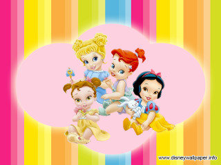 Little girls rainbow background pink - loony toon free wallpaper